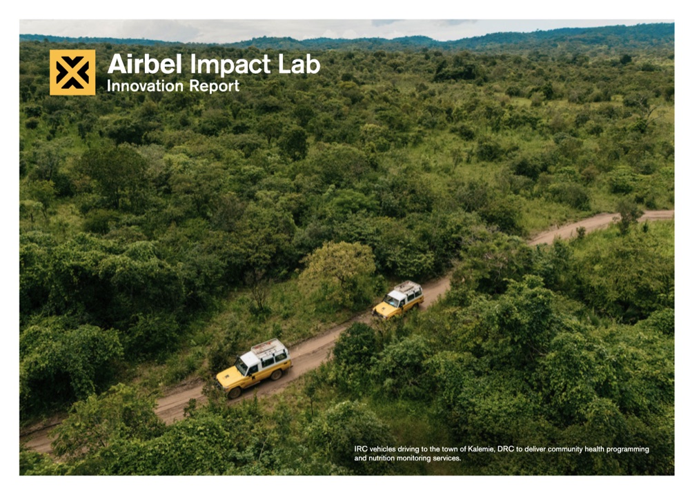 Cover of the Airbel Impact Lab Innovation Report