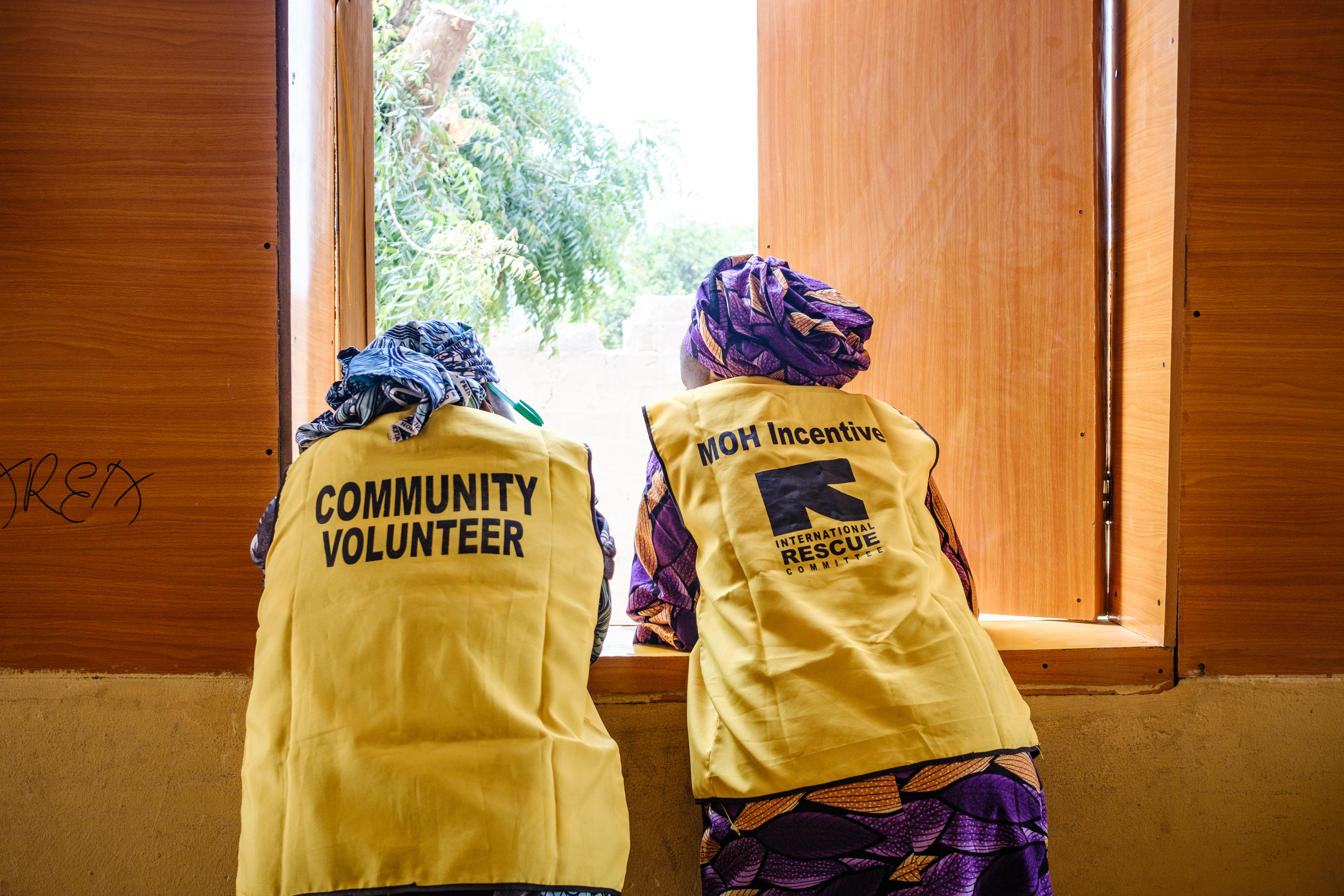 Maiduguri, Nigeria: IRC staffs at Sulumburi Health Clinic, Maiduguri Metropolitan Council, Borno State