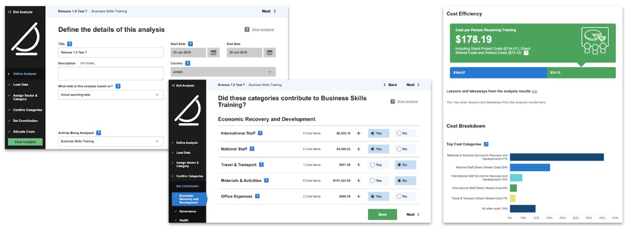 Screenshots of Dioptra
