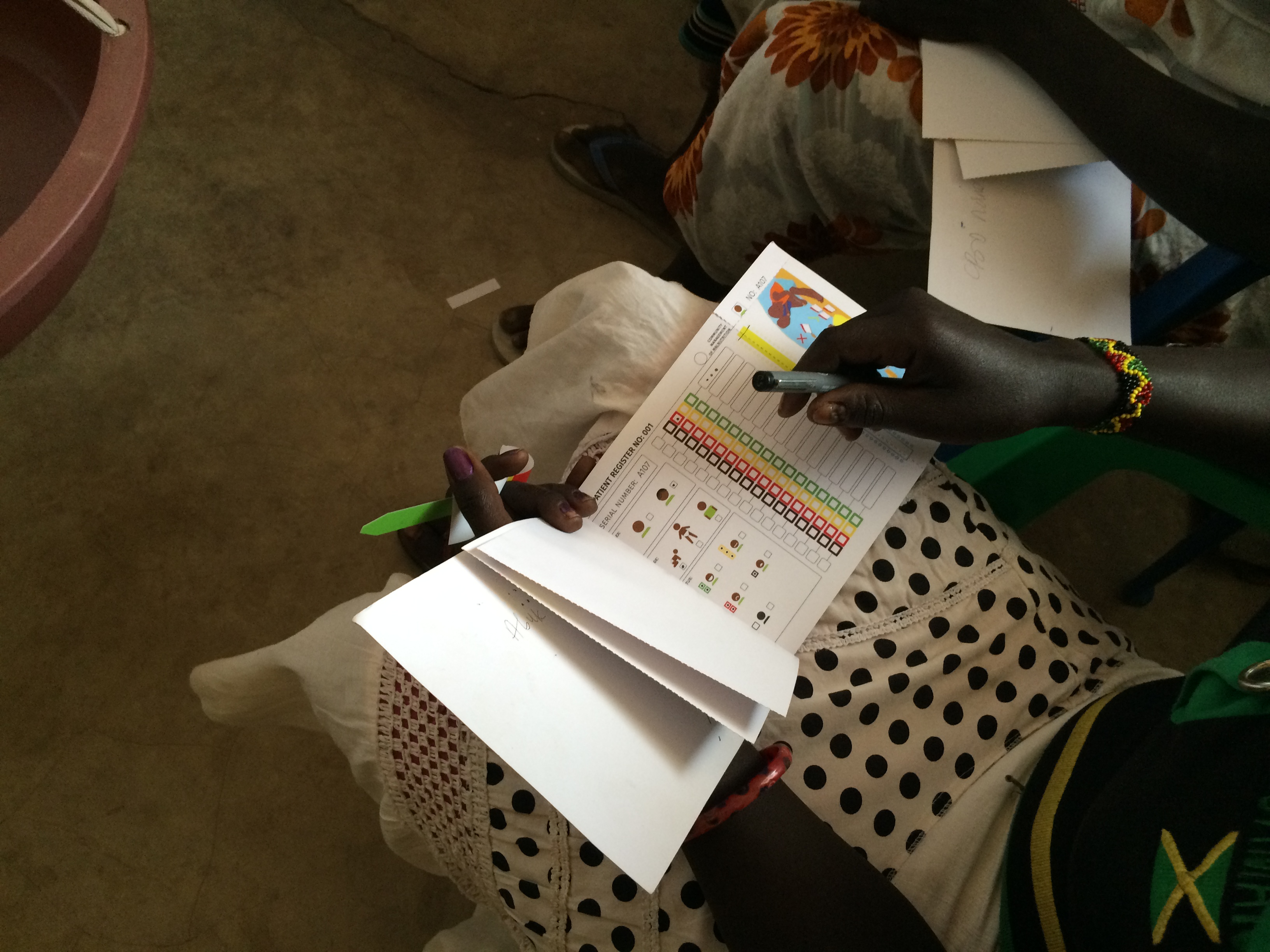 A community health worker in South Sudan gives feedback on our contextually adapted tools